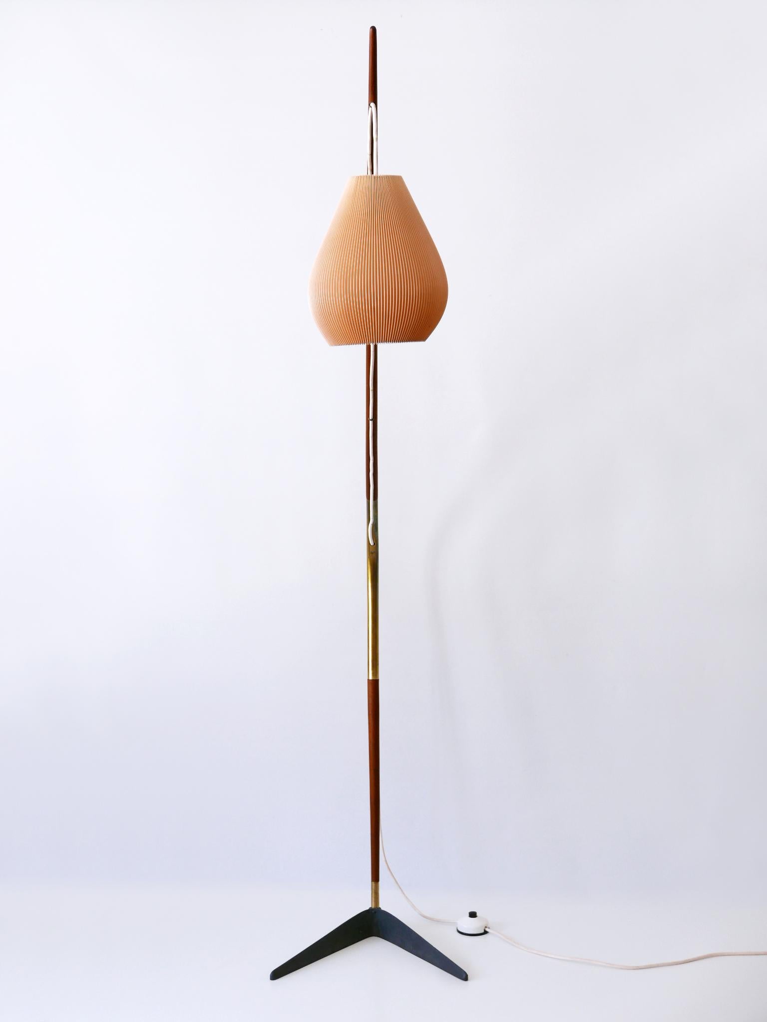 Cast Exceptional 'Fishing Pole' Floor Lamp by Svend Aage Holm Sørensen Denmark 1950s For Sale