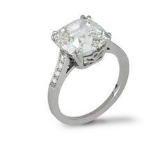 Exceptional five carat old mine diamond ring.