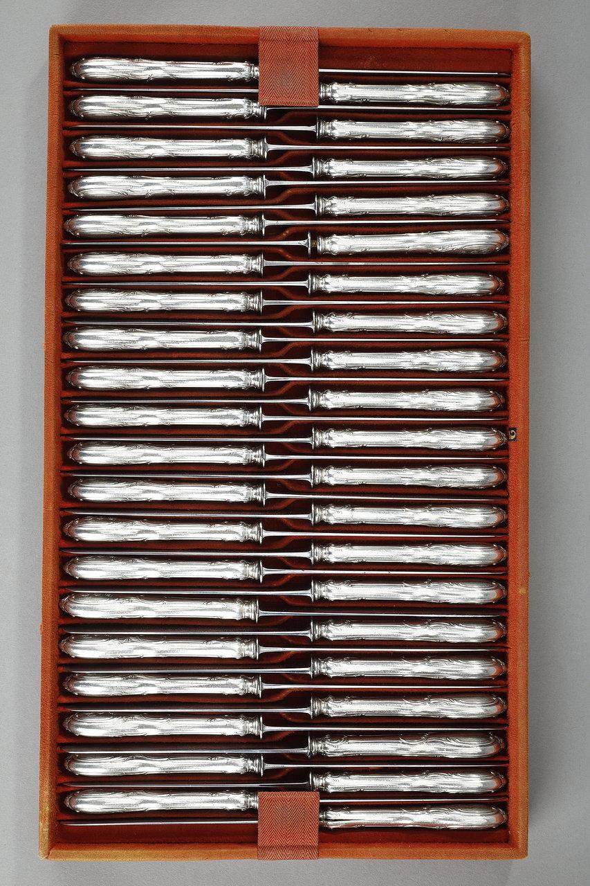 Exceptional Flatware in Solid Silver from the Maison Odiot, 19th Century 2