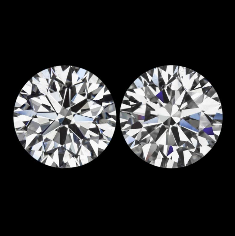 Internally Flawless Clarity
D Color 
Triple Excellent Cut Diamonds
