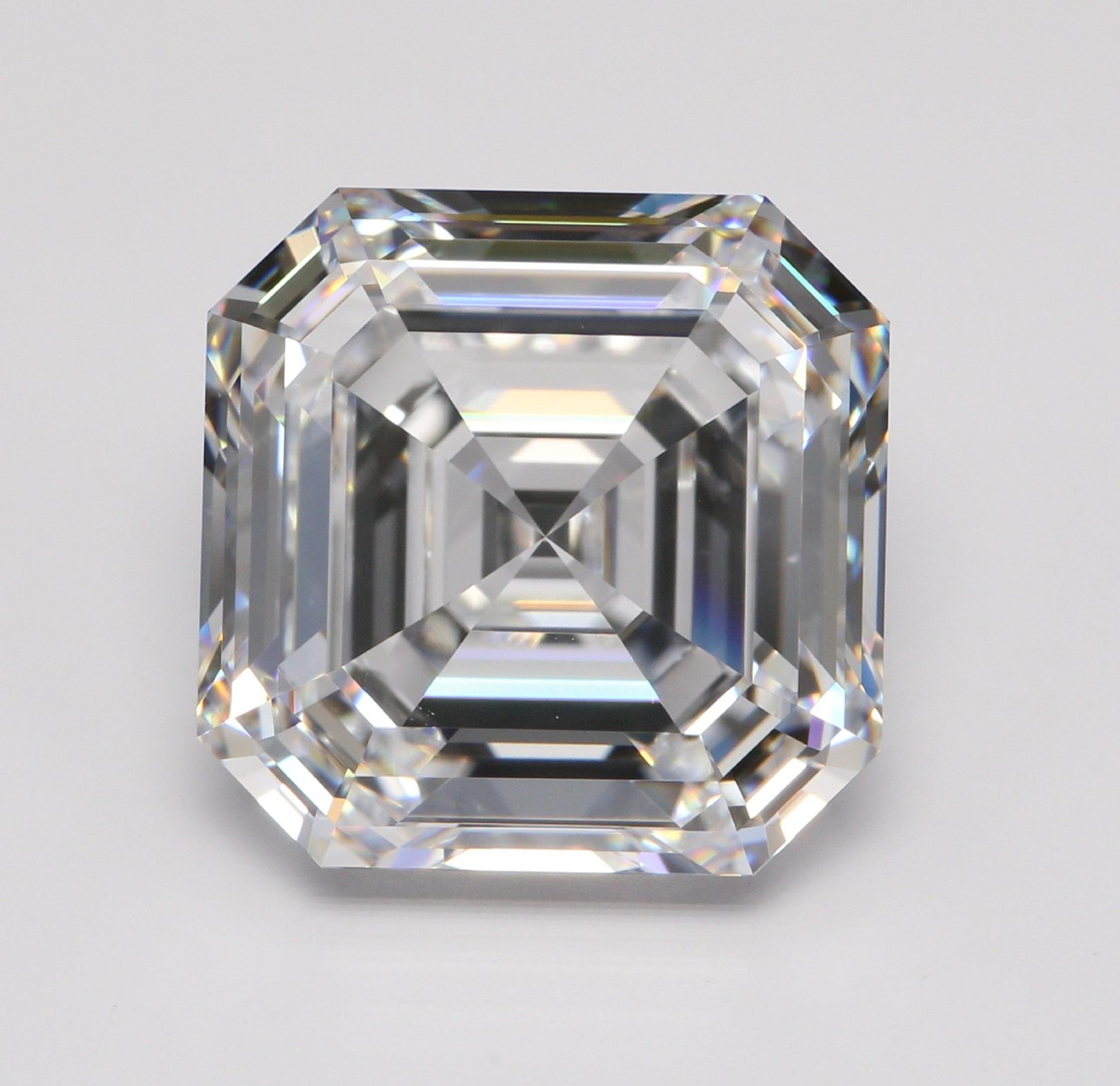 GIA Certified 8.36 Carat Asscher Cut Diamond Ring 