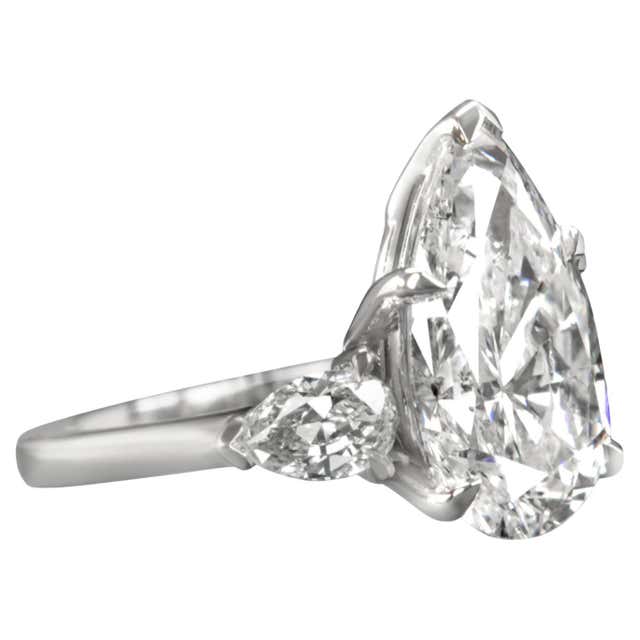 Exceptional Flawless GIA Certified Type 2A 4.6 Carat Pear Cut Diamond ...