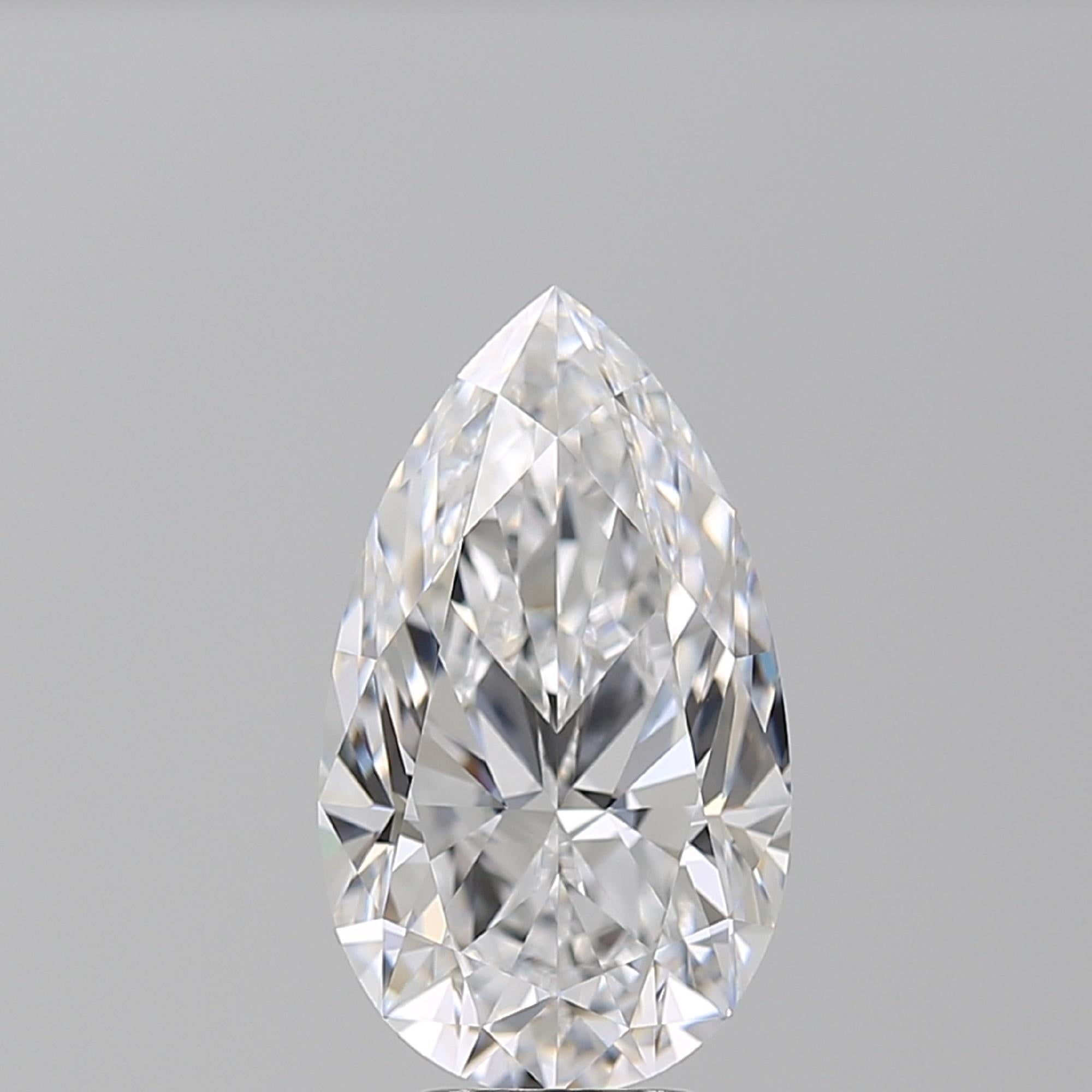EXCEPTIONAL FLAWLESS TYPE 2A GIA Certified 5.41 Carat Pear Cut Diamond Ring 
NONE FLUORESCENCE
EXCELLENT SYMMETRY
EXCELLENT POLISH
