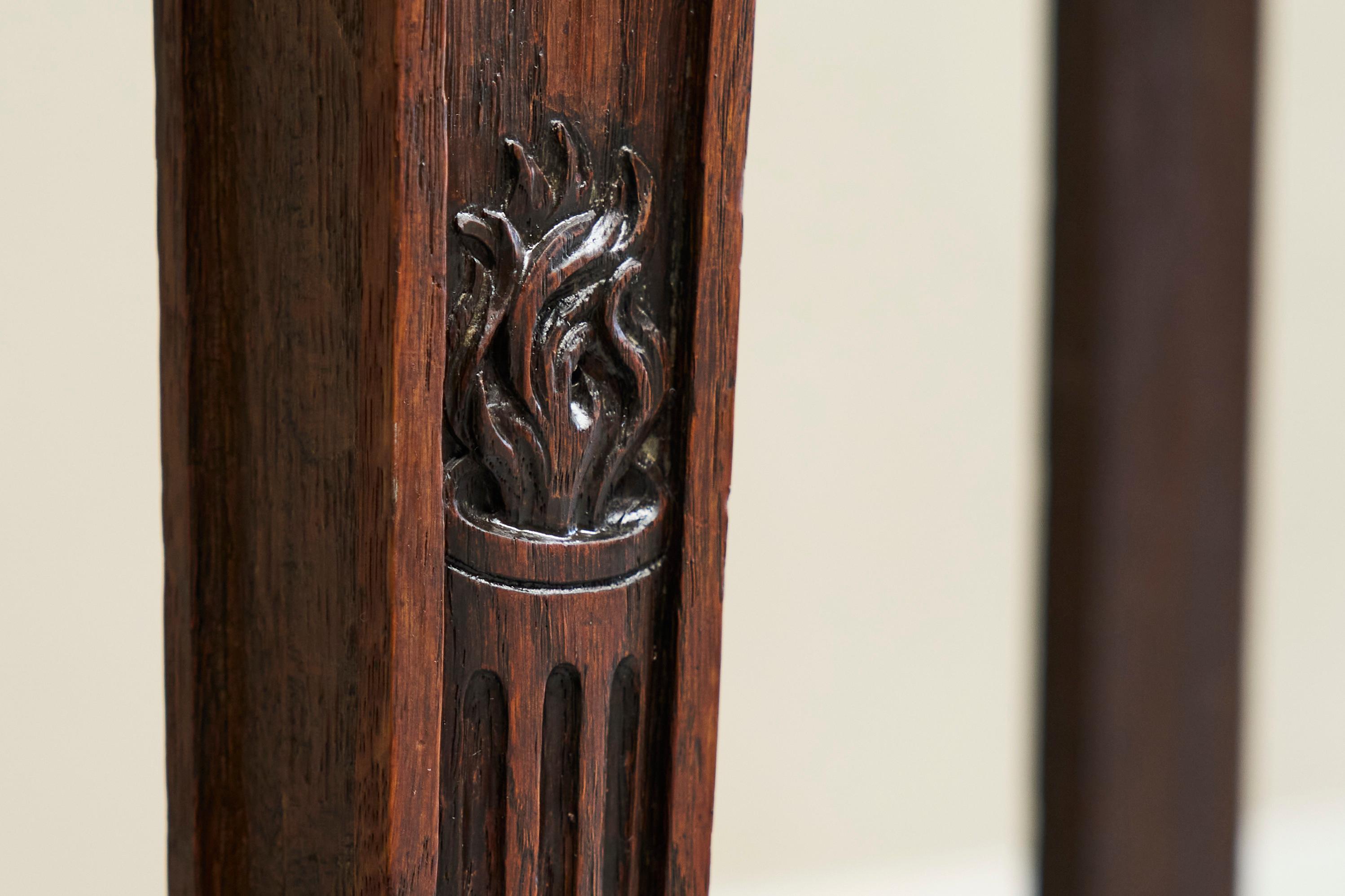 Exceptional Flemish Treasure Cabinet in Carved Oak Late 19th Century For Sale 7