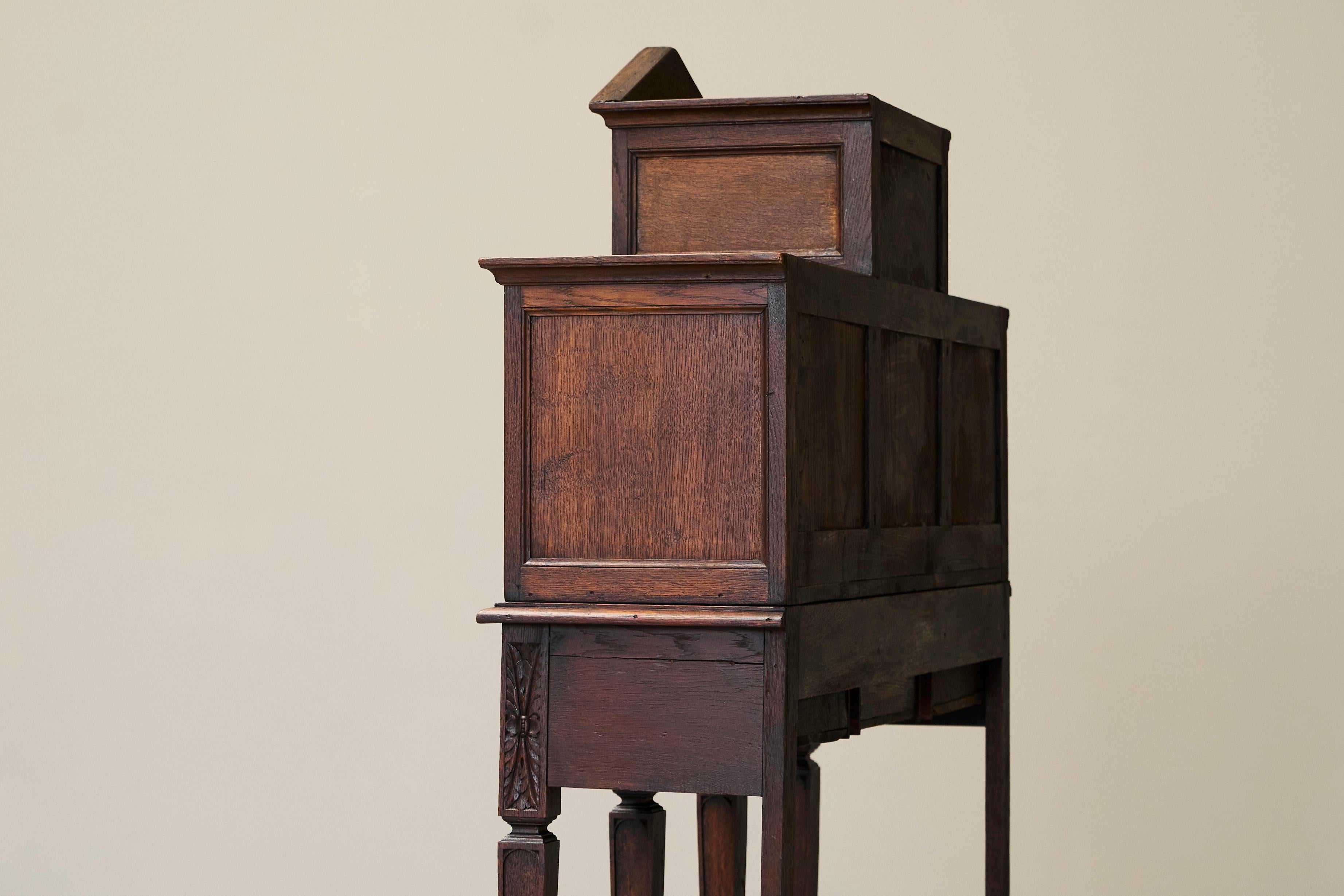 Exceptional Flemish Treasure Cabinet in Carved Oak Late 19th Century For Sale 8
