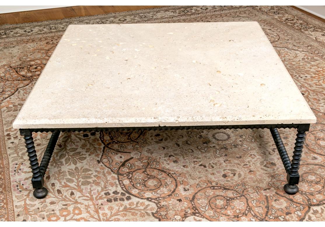 Außergewöhnlicher Formations Baldacchino Muschelstein-Cocktailtisch für Holly Hunt im Angebot 5
