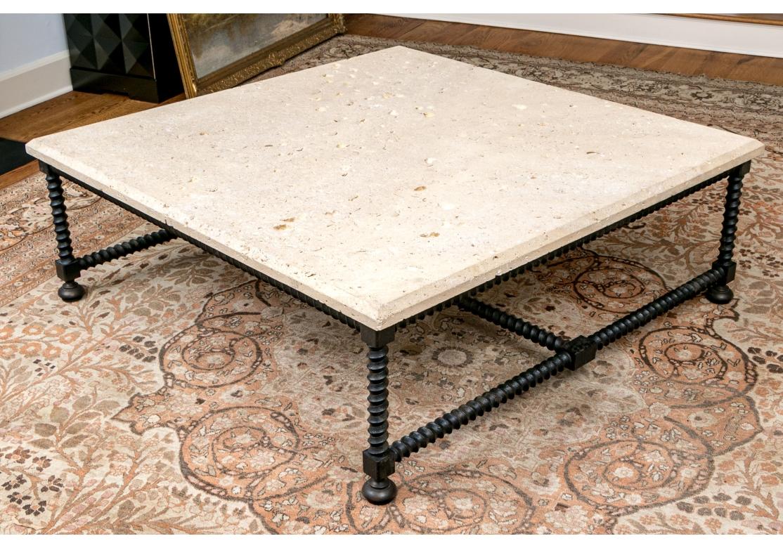 Außergewöhnlicher Formations Baldacchino Muschelstein-Cocktailtisch für Holly Hunt im Angebot 6