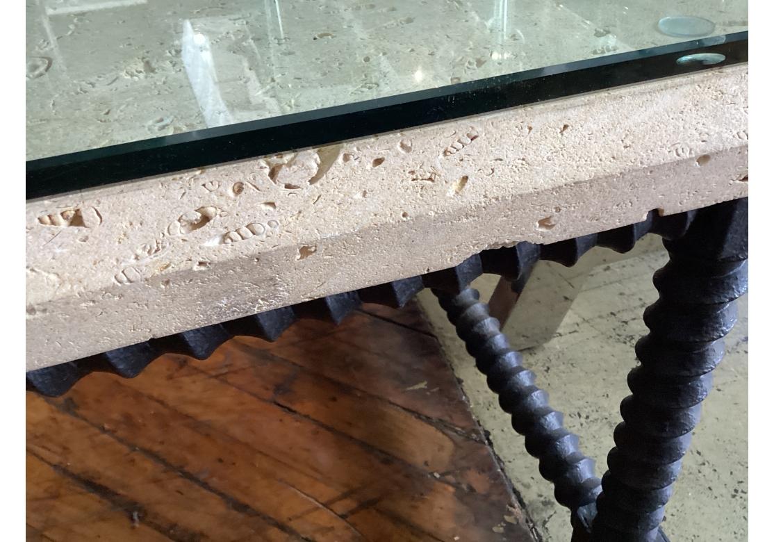 Außergewöhnlicher Formations Baldacchino Muschelstein-Cocktailtisch für Holly Hunt im Angebot 14