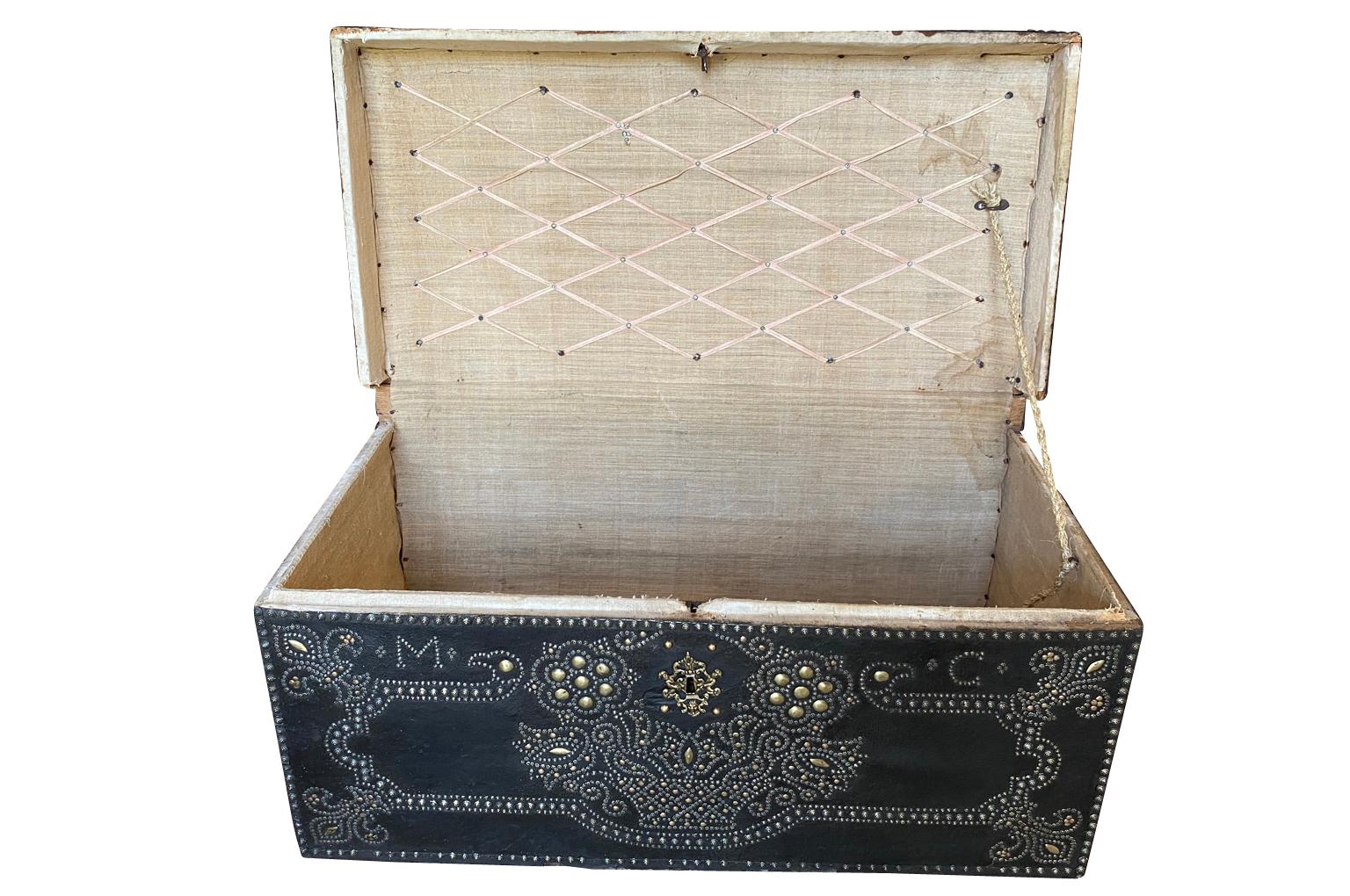 Exceptional French 17th Century Marriage Trunk For Sale 6