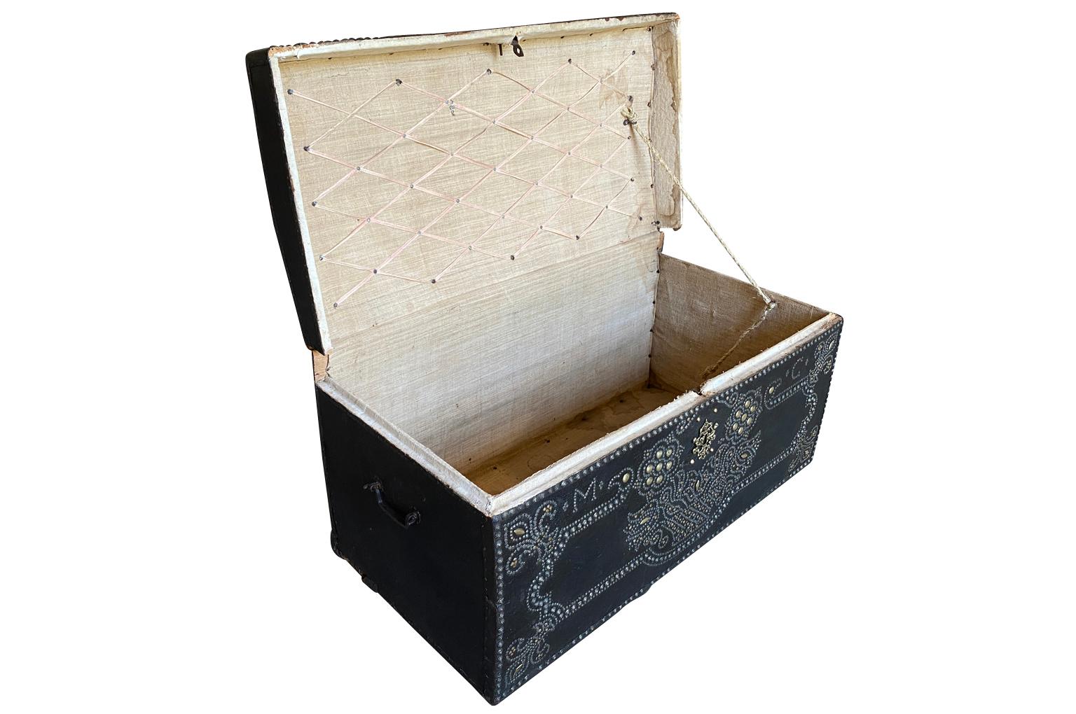 Exceptional French 17th Century Marriage Trunk For Sale 4