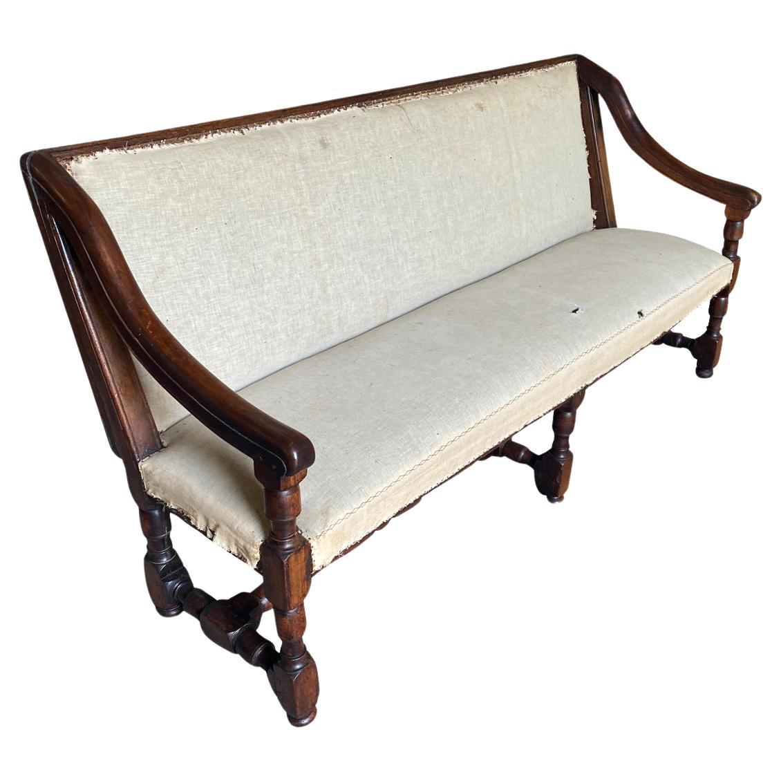 Exceptional French 18th Century Louis XIII Style Sofa  For Sale
