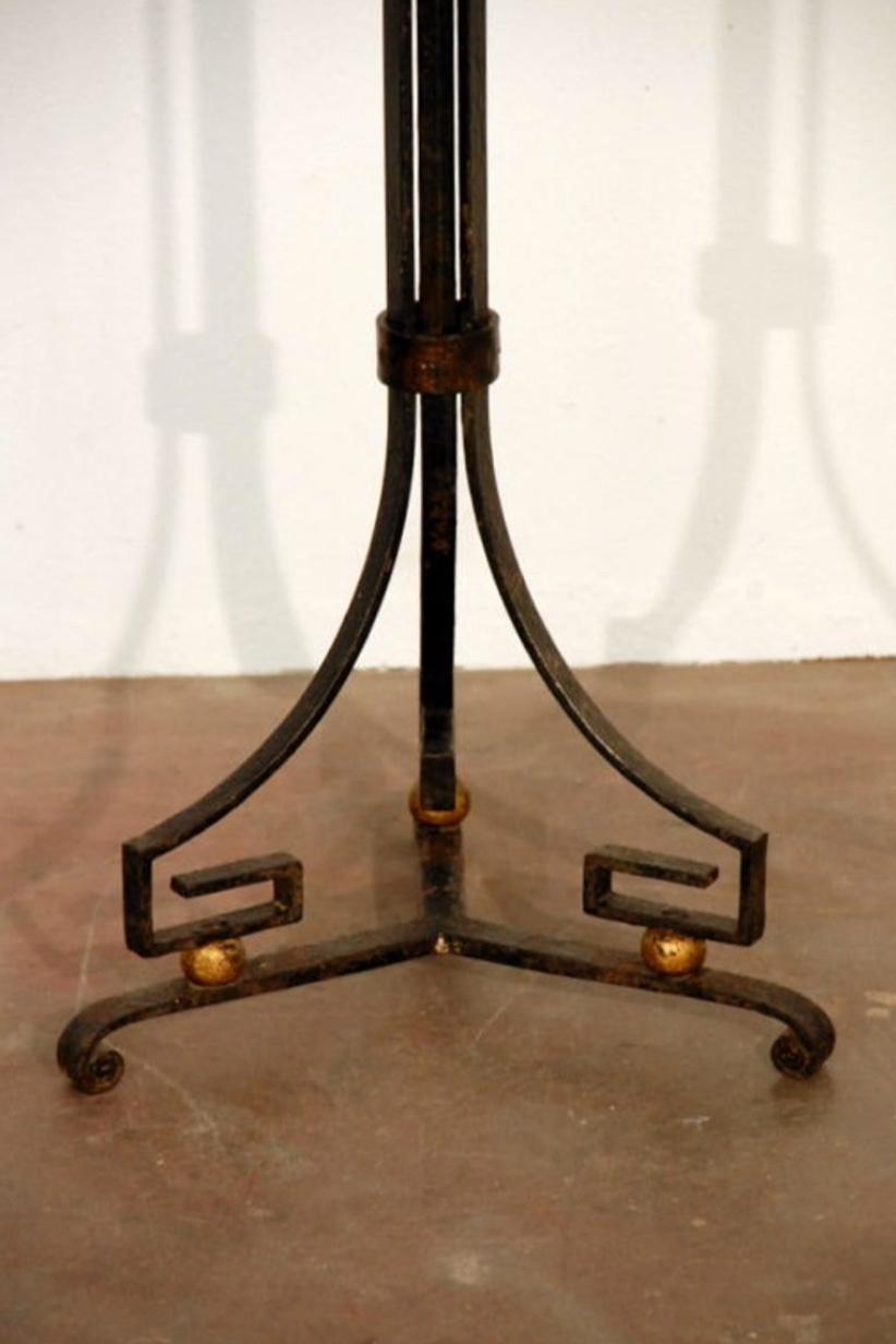 Exceptional French 1940s Candelabra in the Style of Gilbert Poillerat In Good Condition For Sale In Los Angeles, CA