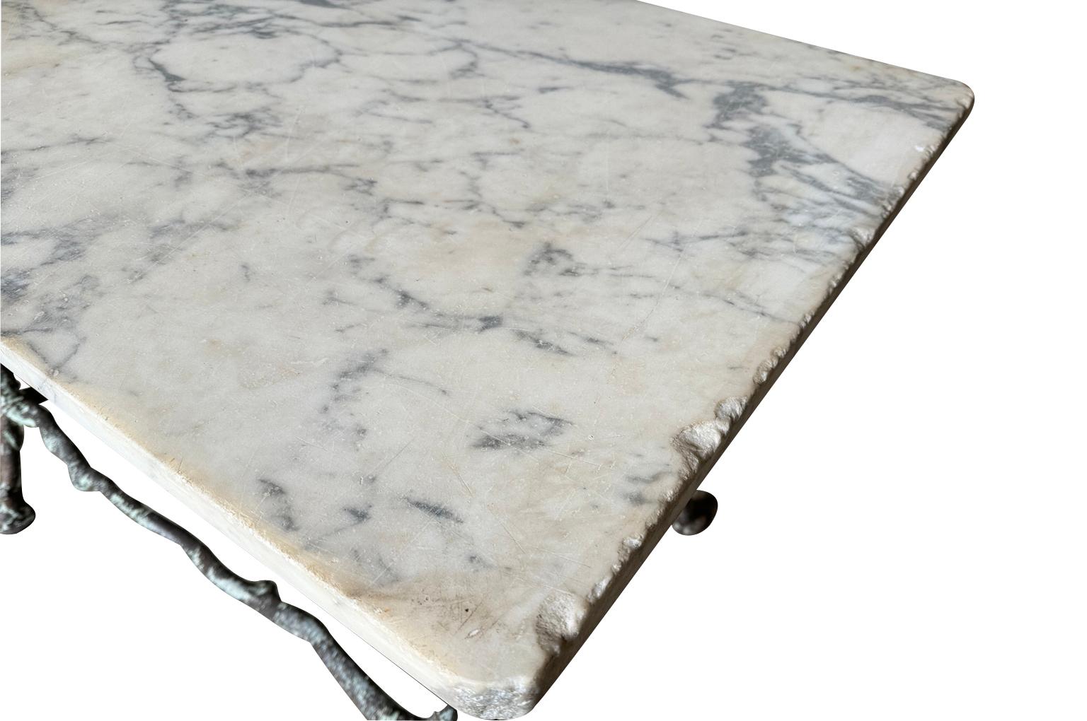 Exceptionnelle console de jardin française du 19ème siècle en vente 4