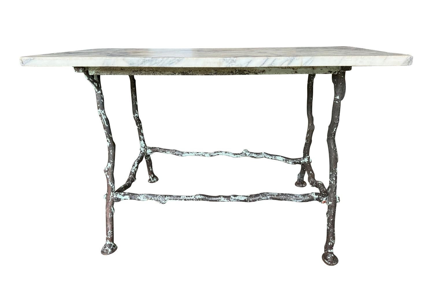 Français Exceptionnelle console de jardin française du 19ème siècle en vente