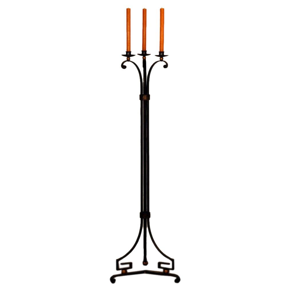 Exceptional French 40's candelabra in the style of Gilbert Poillerat