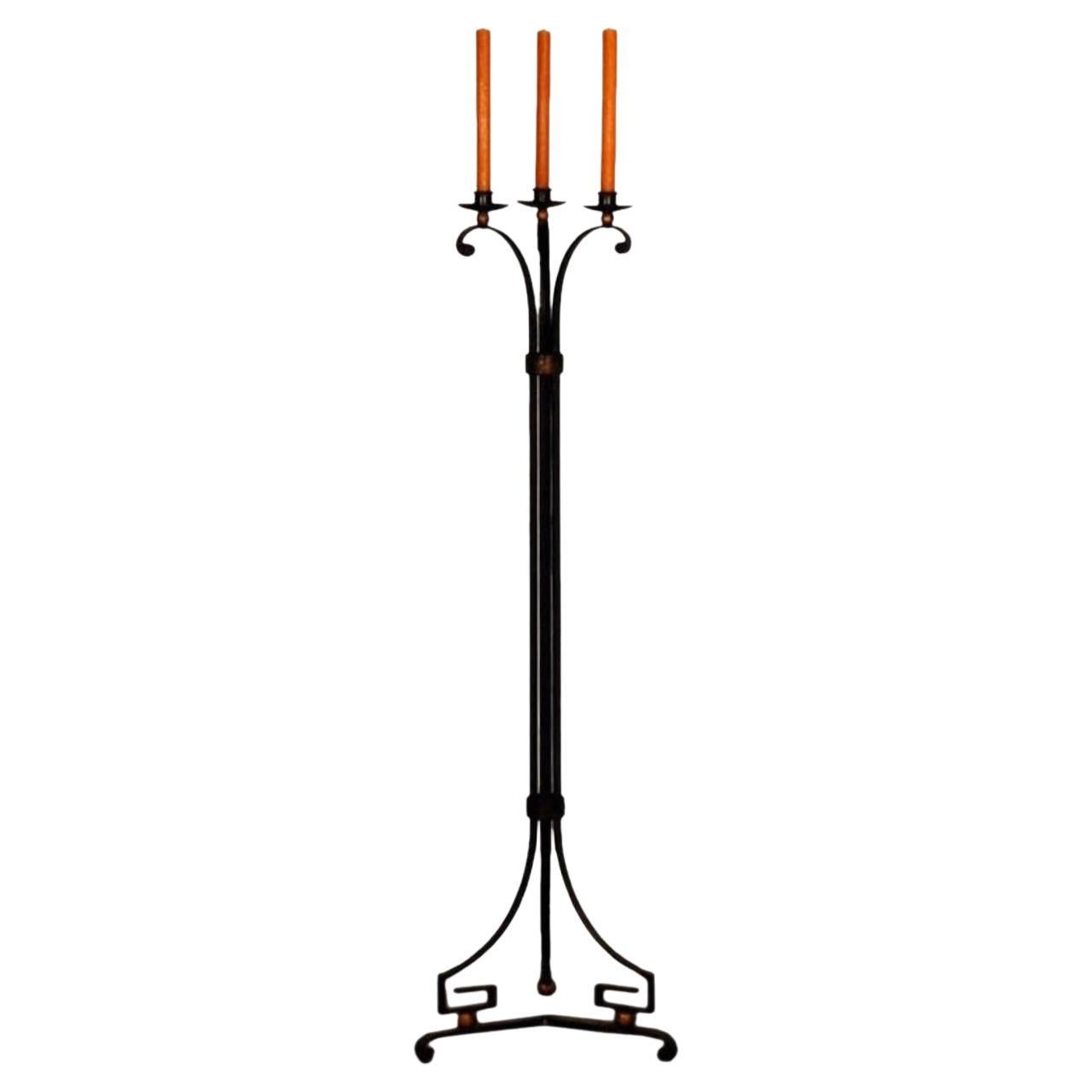 Exceptional French 40's Candelabra in the Style of Gilbert Poillerat