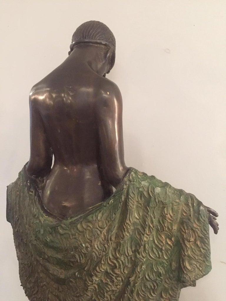 Exceptionnel bronze Art Déco français J.E Descomps, 1925 en vente 5