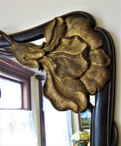 Exceptionnel miroir Art nouveau français Belle Époche, rare d'époque