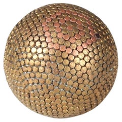 Used Exceptional French Boule Ball, Around 1880, Decorative Petanque Ball