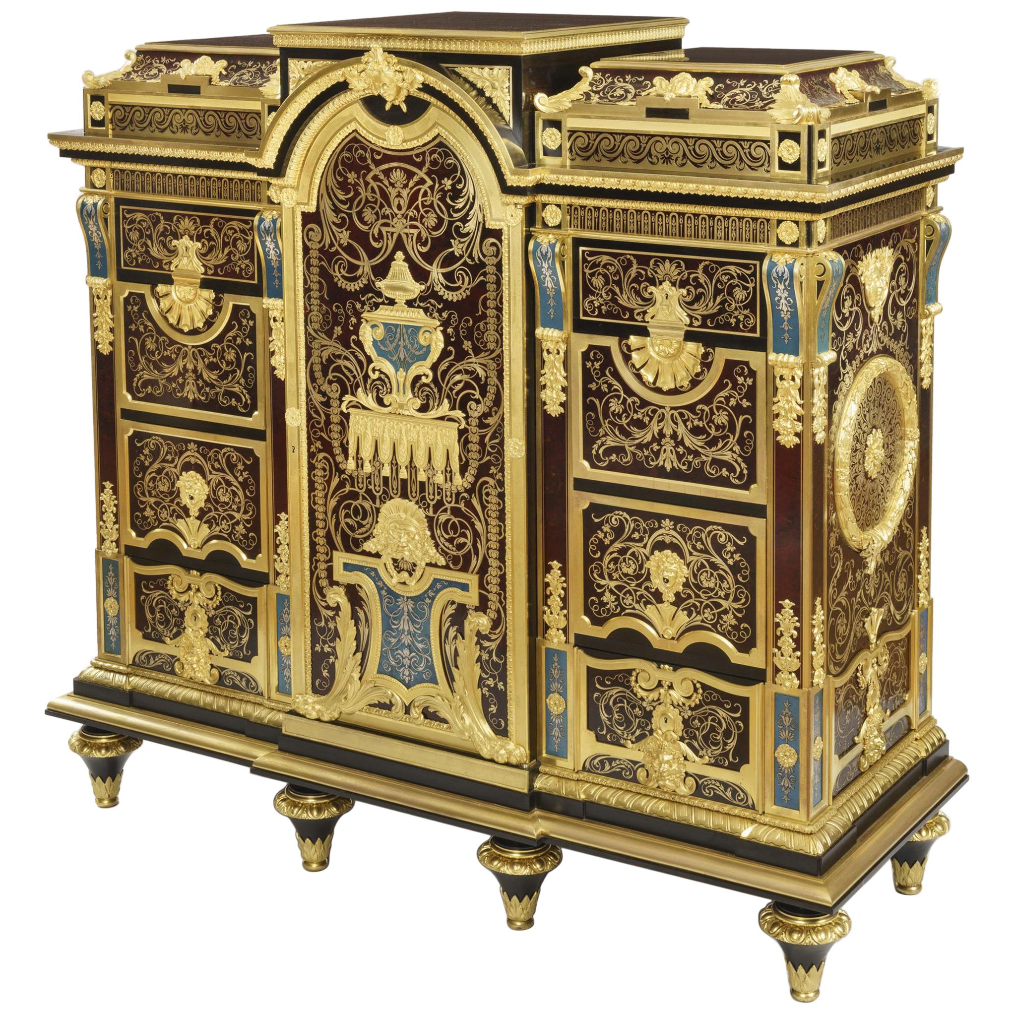 Exceptional French Boulle Marquetry Cabinet by Winckelsen