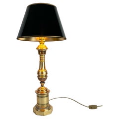 Excepcional lámpara de mesa de latón del Imperio francés, 1820