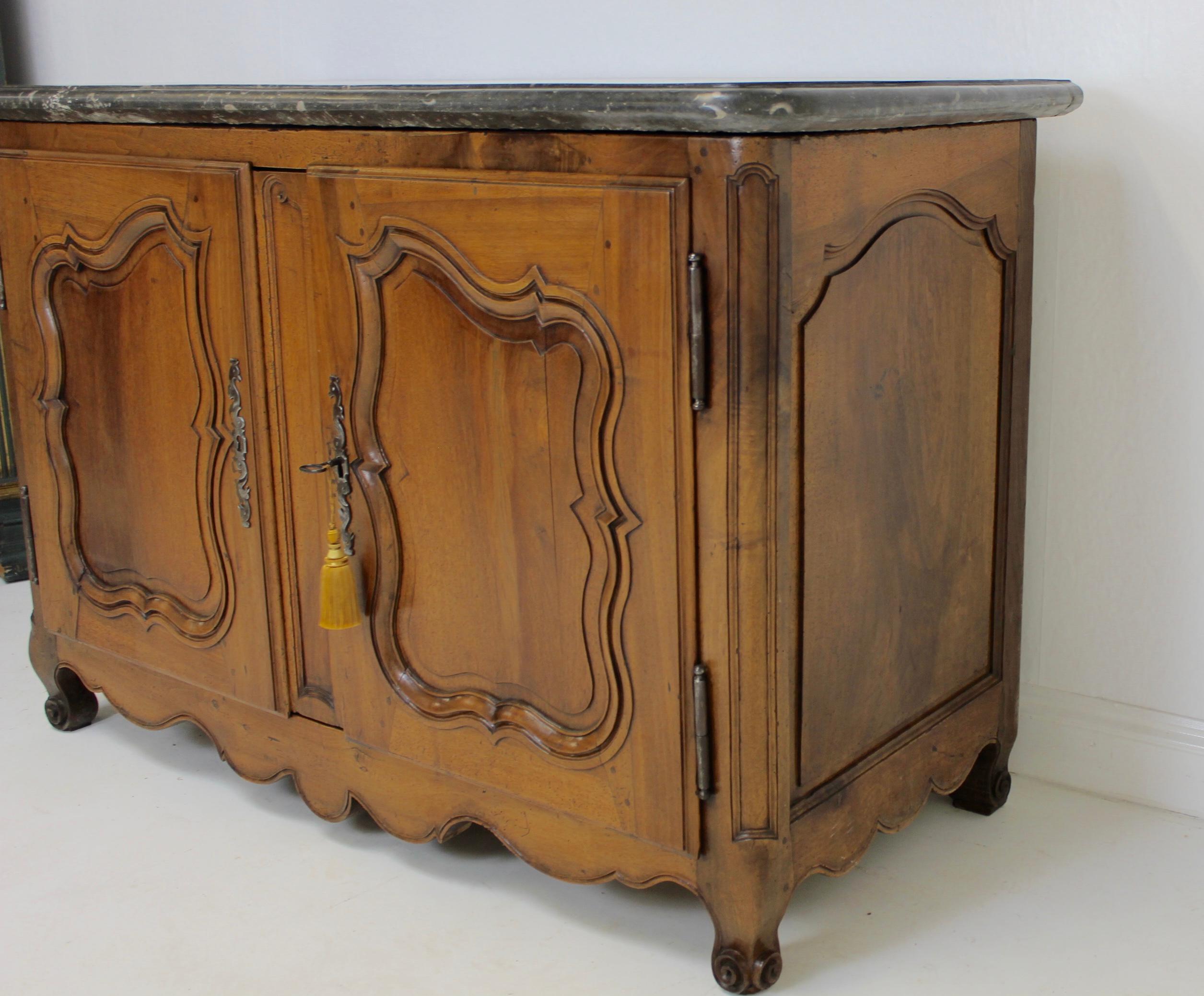 Exceptional French Marble-Top Buffet For Sale 5