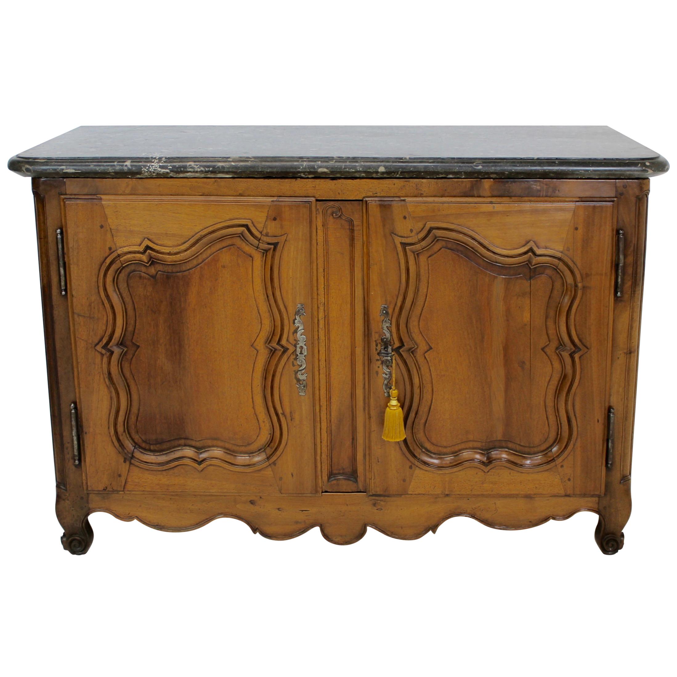 Exceptional French Marble-Top Buffet For Sale