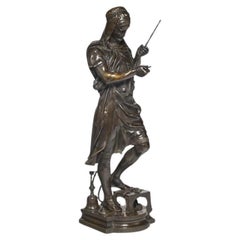 Used Exceptional French Orientalist Bronze Sculpture "Le Marchand d' Armes Turc" 