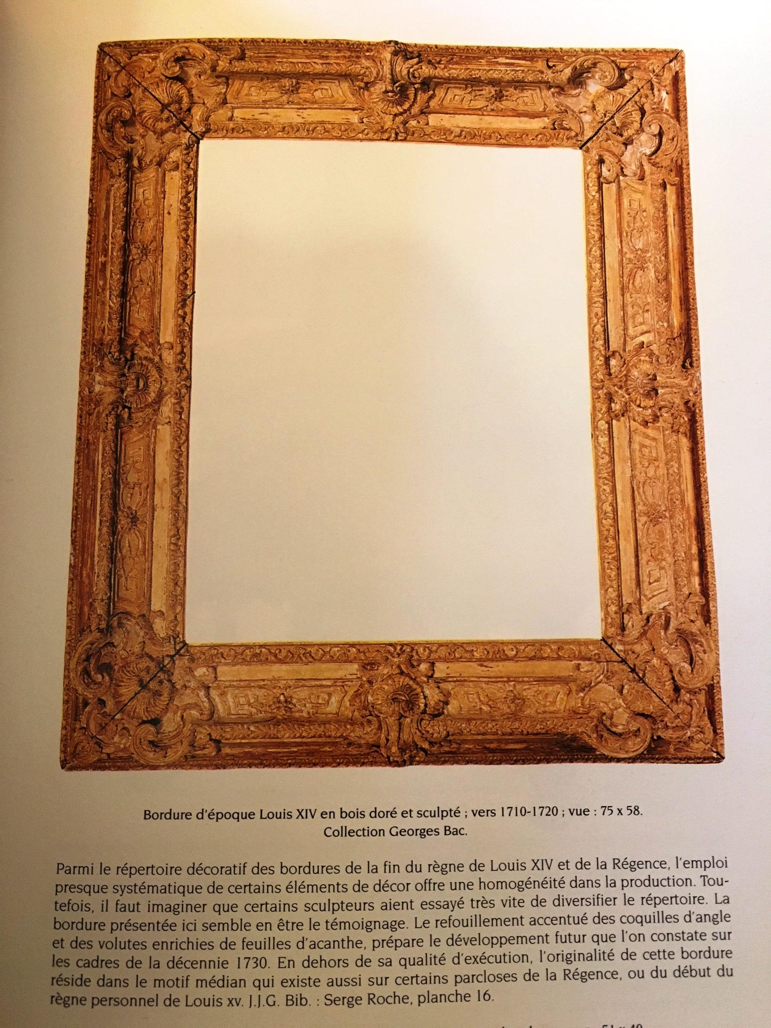 Exceptional French Regence Period Carved and Giltwood Mirror, Frame, France For Sale 7