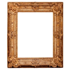 Exceptional French Regence Period Carved and Giltwood Mirror, Frame, France