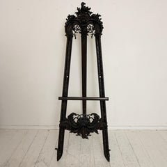 French Rococo Revival Molded Plaster Display Easel, circa 1880