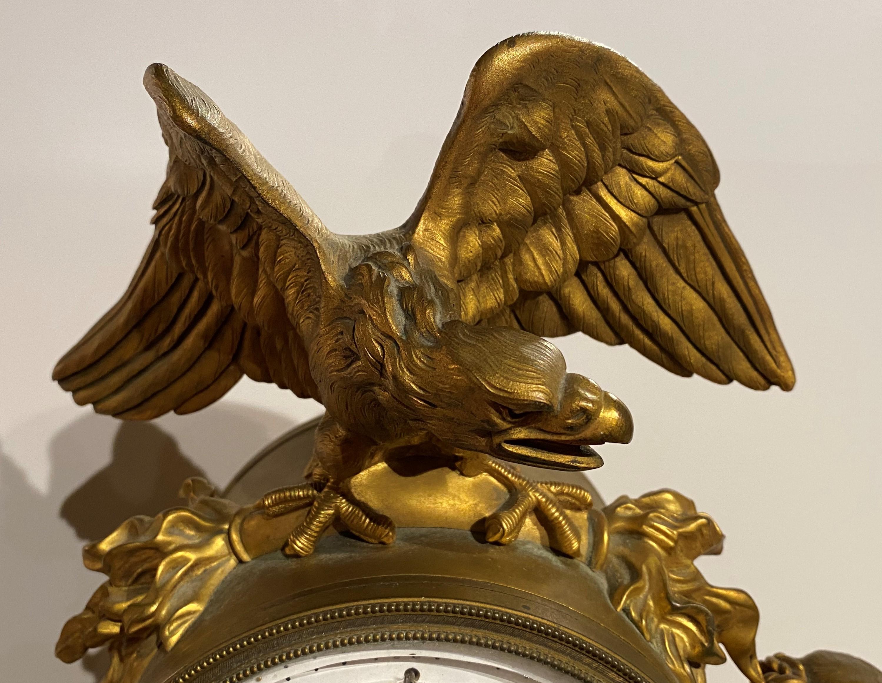 tiffany mantel clock antique