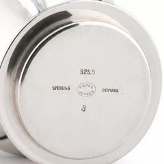 Exceptional Georg Jensen Sterling Silver Hot Water Kettle on Stand, 1914