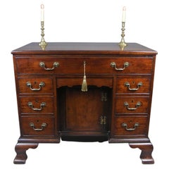 Exceptional George II Chippendale Cuban Mahogany Desk with Full Fittings c. 1750