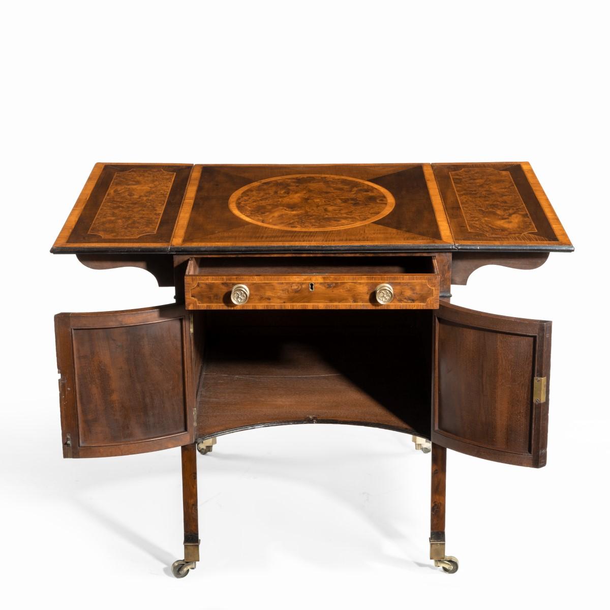 Wood Exceptional George III Breakfast or Supper Table, Attributed to Henry Kettle