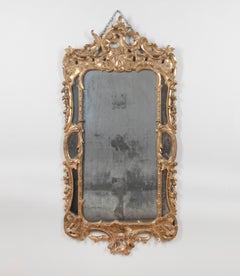 Exceptional George III Giltwood Mirror with Original Mercury Plate