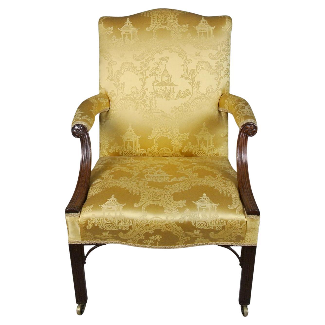 Exemplaire exemplaire de chaise Gainsborough en acajou George II, vers 1750 en vente