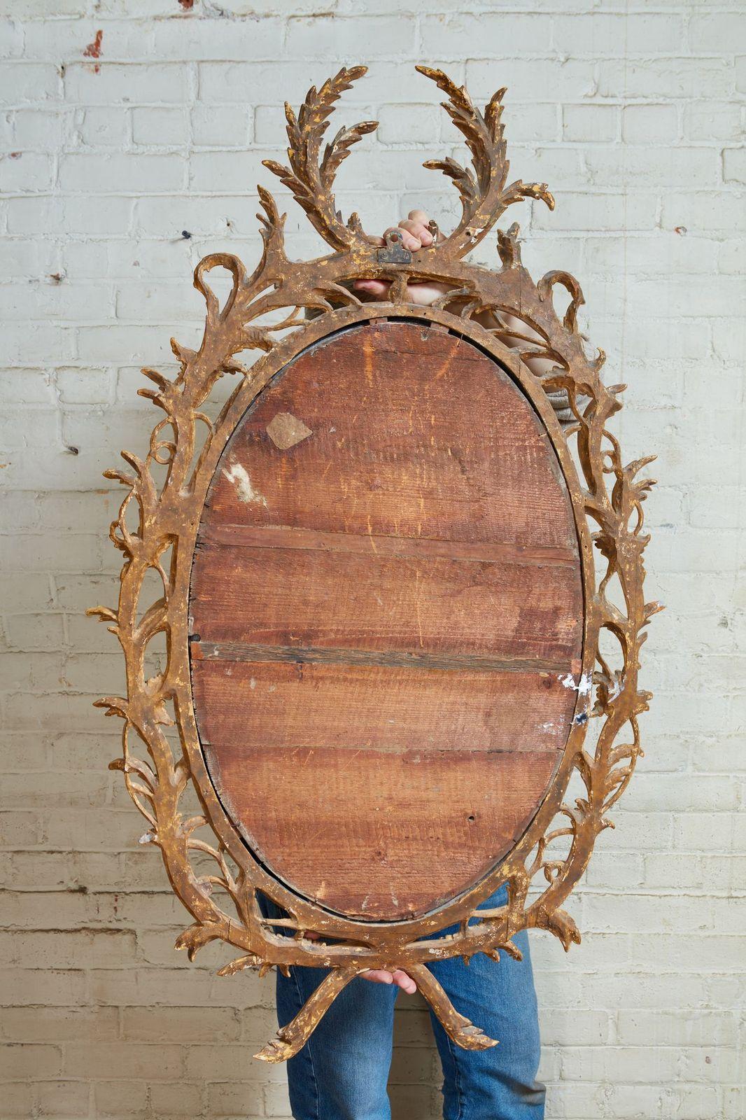 Exceptional George III Oval Mirror 3