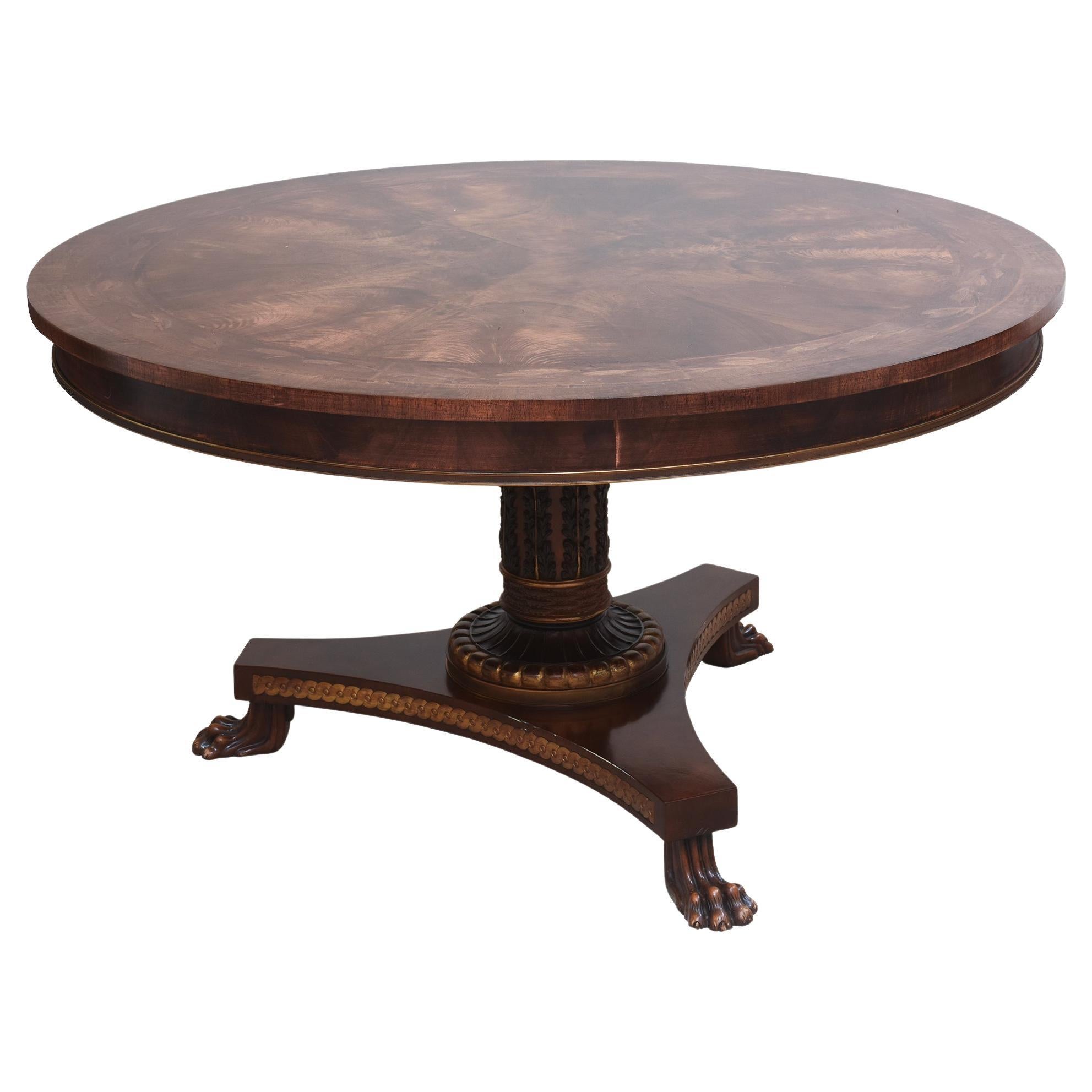 Exceptional George IV Period Gold-Gilded Mahogany Breakfast or Entrance Table