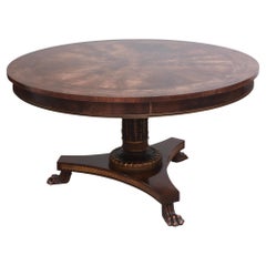 Exceptional George IV Period Gold-Gilded Mahogany Breakfast or Entrance Table
