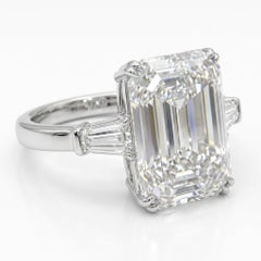 Anello eccezionale con diamante taglio smeraldo GIA da 16,03, F/VS2