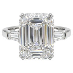 Anello eccezionale con diamante taglio smeraldo GIA da 16,03, F/VS2