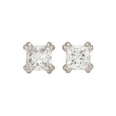 Exceptional GIA 2.03 Carat Diamond Stud Earrings