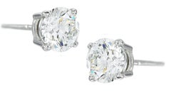 Exceptional GIA Certified 10 Carat Round Brilliant Cut Diamond Studs