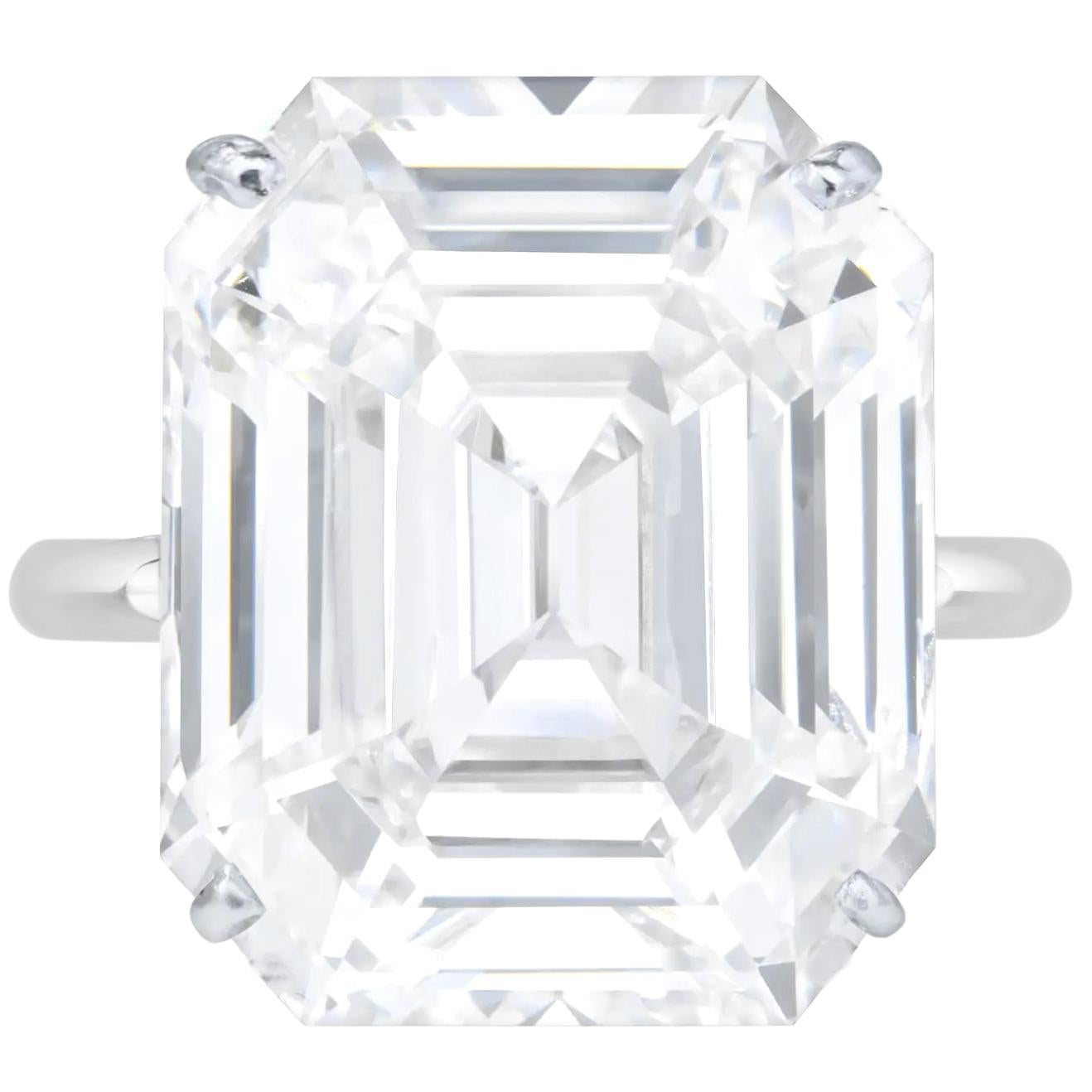 EXCEPTIONAL GIA Certified 10 Carat  Emerald Cut Diamond Ring

One the most beautiful investment grade diamonds we have in stock