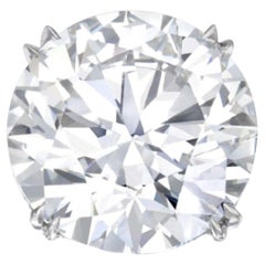 Exceptional GIA Certified 13 Carats Round Diamond Ring