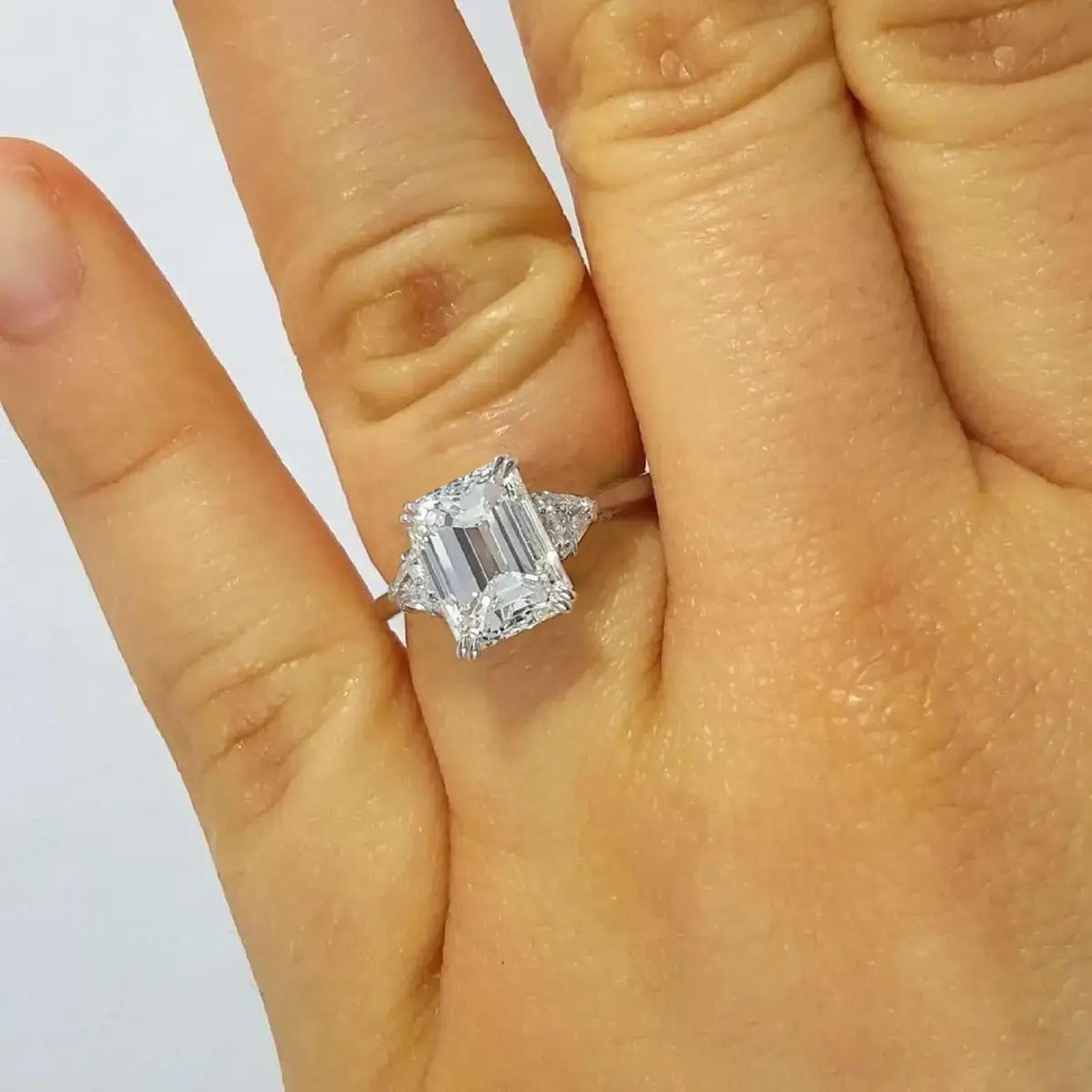 Außergewöhnlicher GIA-zertifizierter Diamantring mit 2,20 Karat im Smaragdschliff (Moderne)