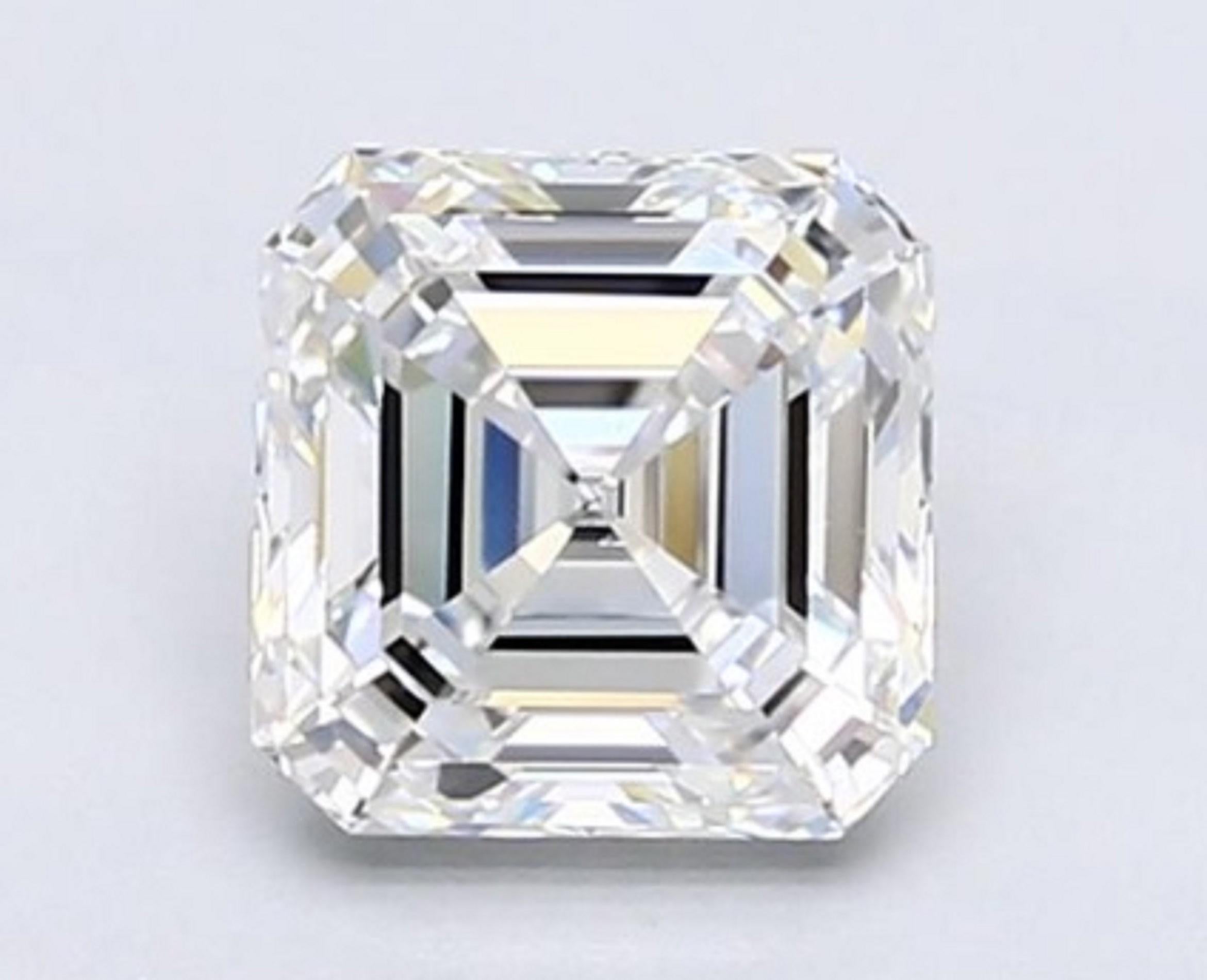 vintage asscher cut diamond ring
