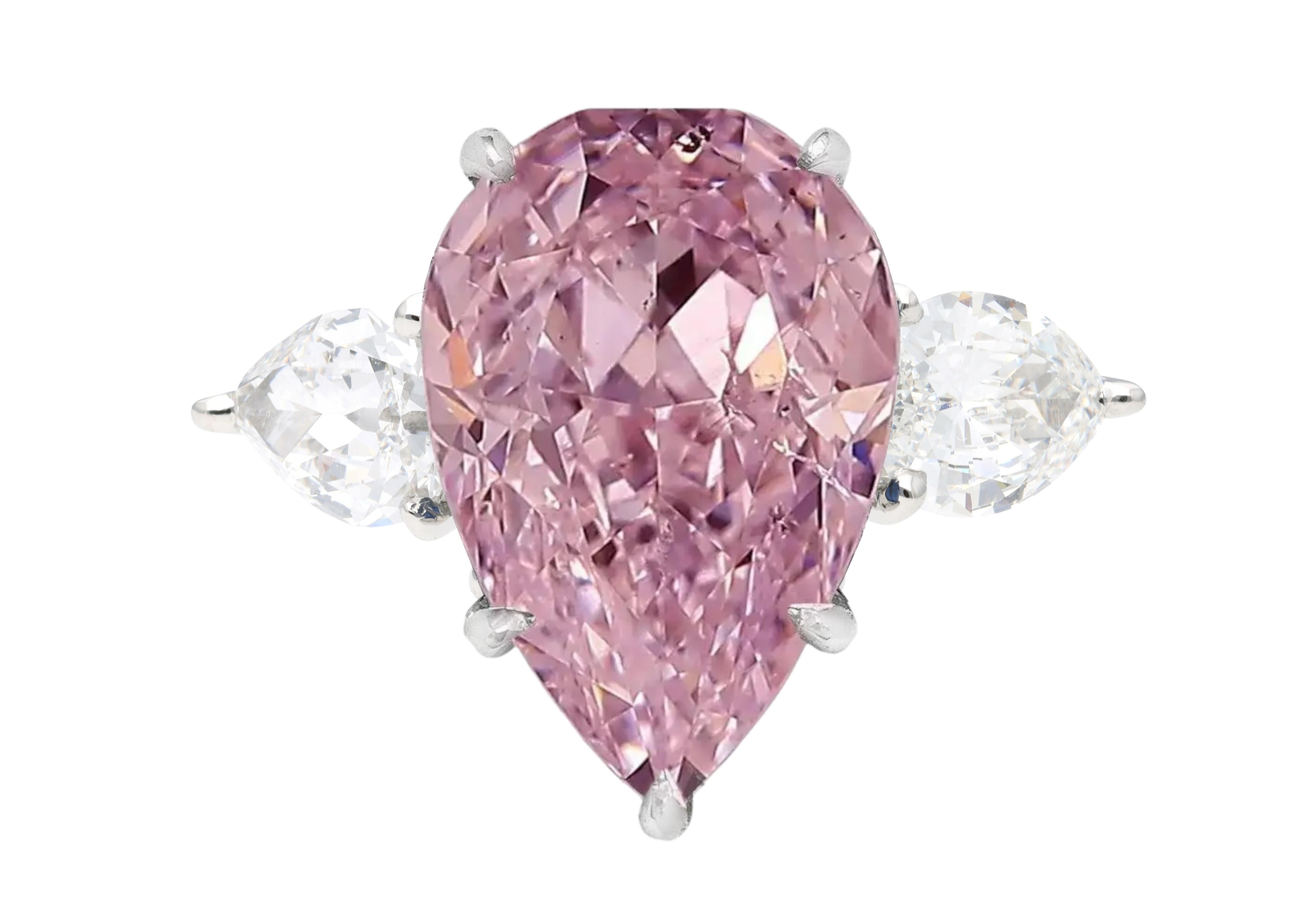 EXCEPTIONAL GIA Certified 2 Carat Fancy  Light Brown  Pink Diamond Ring