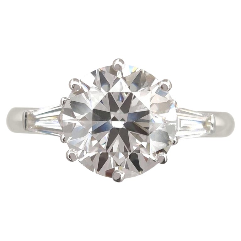 Bague Solitaire Diamant Rouge 1,80 Ct - Taille Ronde - Monture Argent 925 - Taille 7,5 - Neuf Sans Boîte